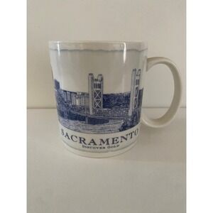 Starbucks Sacramento Coffee Mug Discover Gold‎ Tower Bridge City Skyline